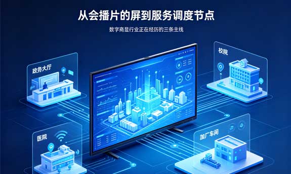 从"会播片的屏"到"服务调度节点"：数字商显行业正在经历的三条主线