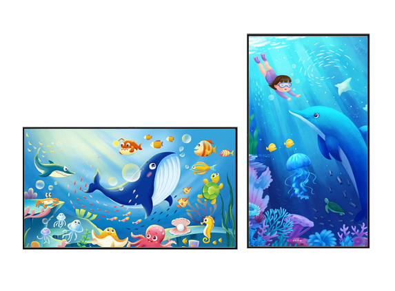 鸿蒙系统壁挂广告机