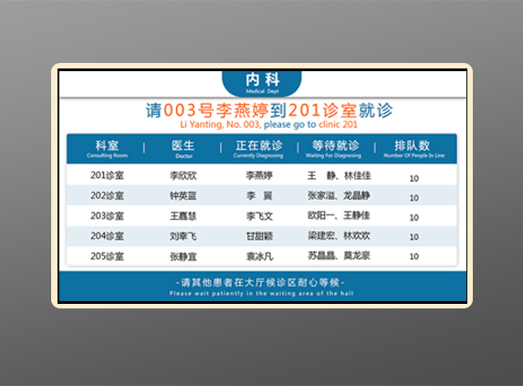 病区监控屏